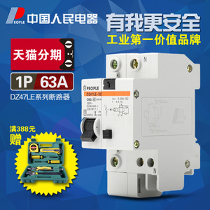 人民电器 DZ47LE-63-C63-1P