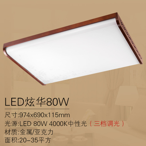 Philips/飞利浦 LED80W4000K974-690mm