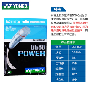 YONEX/尤尼克斯 YONEX-NBG-95-BG80P1