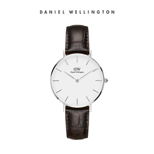 Daniel Wellington Petite-Leather-Silver-York