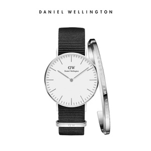 Daniel Wellington Cornwall-white36Cuff-Silver